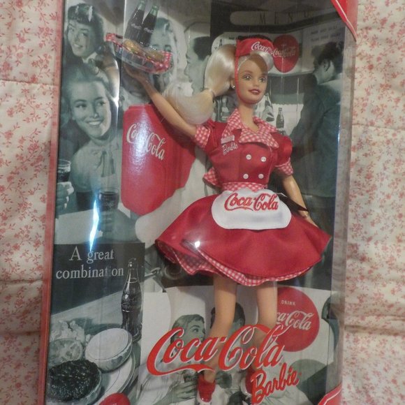 Rare, Coca- Cola Barbie Doll, Car Hop Doll, Mattel #22831 - Picture 1 of 3
